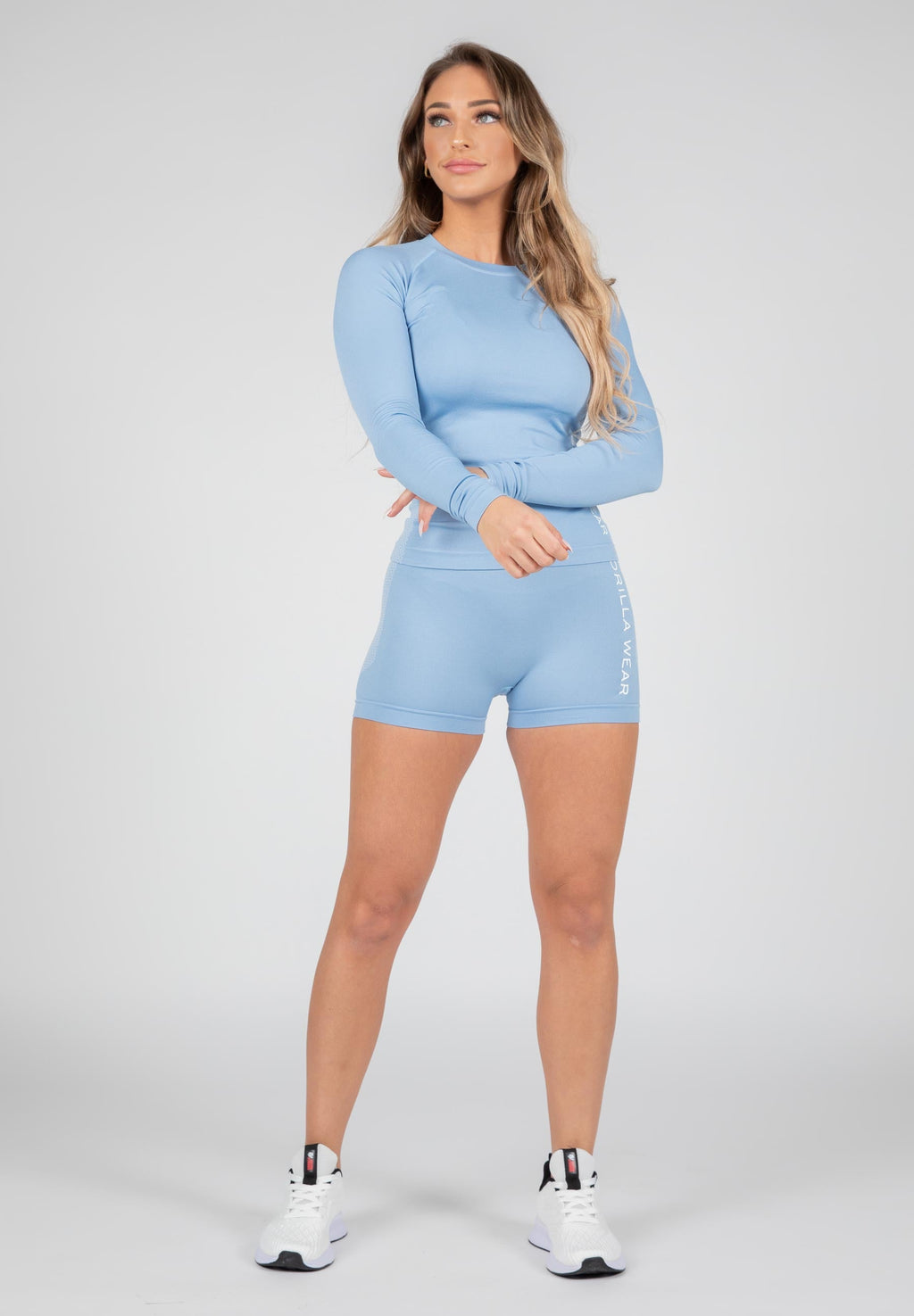 Gorilla Wear Selah Seamless Long Sleeve - Light Blue