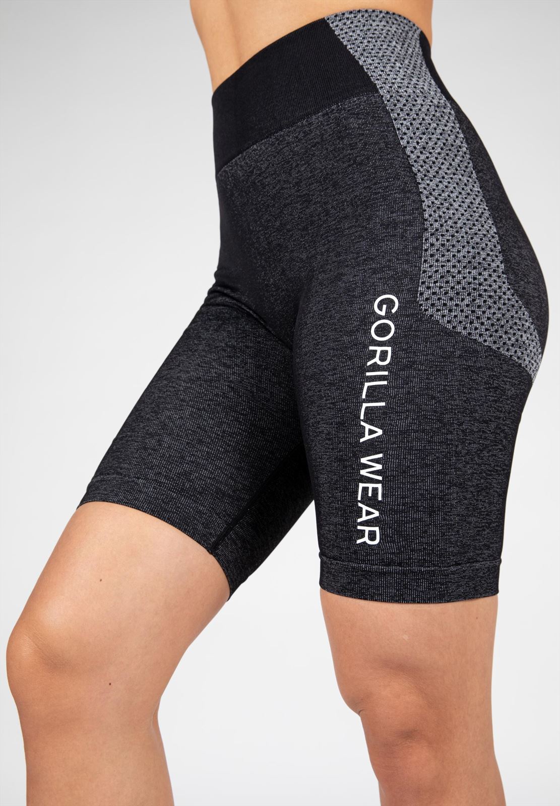 Gorilla Wear Selah Seamless Cycling Shorts - Noir
