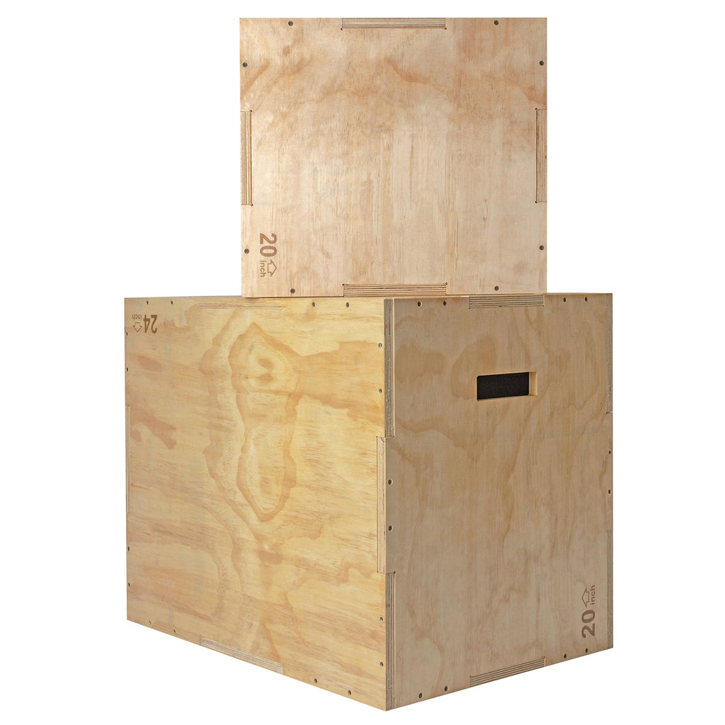 VirtuFit Houten Plyo Box 3-in-1 - Groot - 50 x 60 x 75 cm - Tweedekans