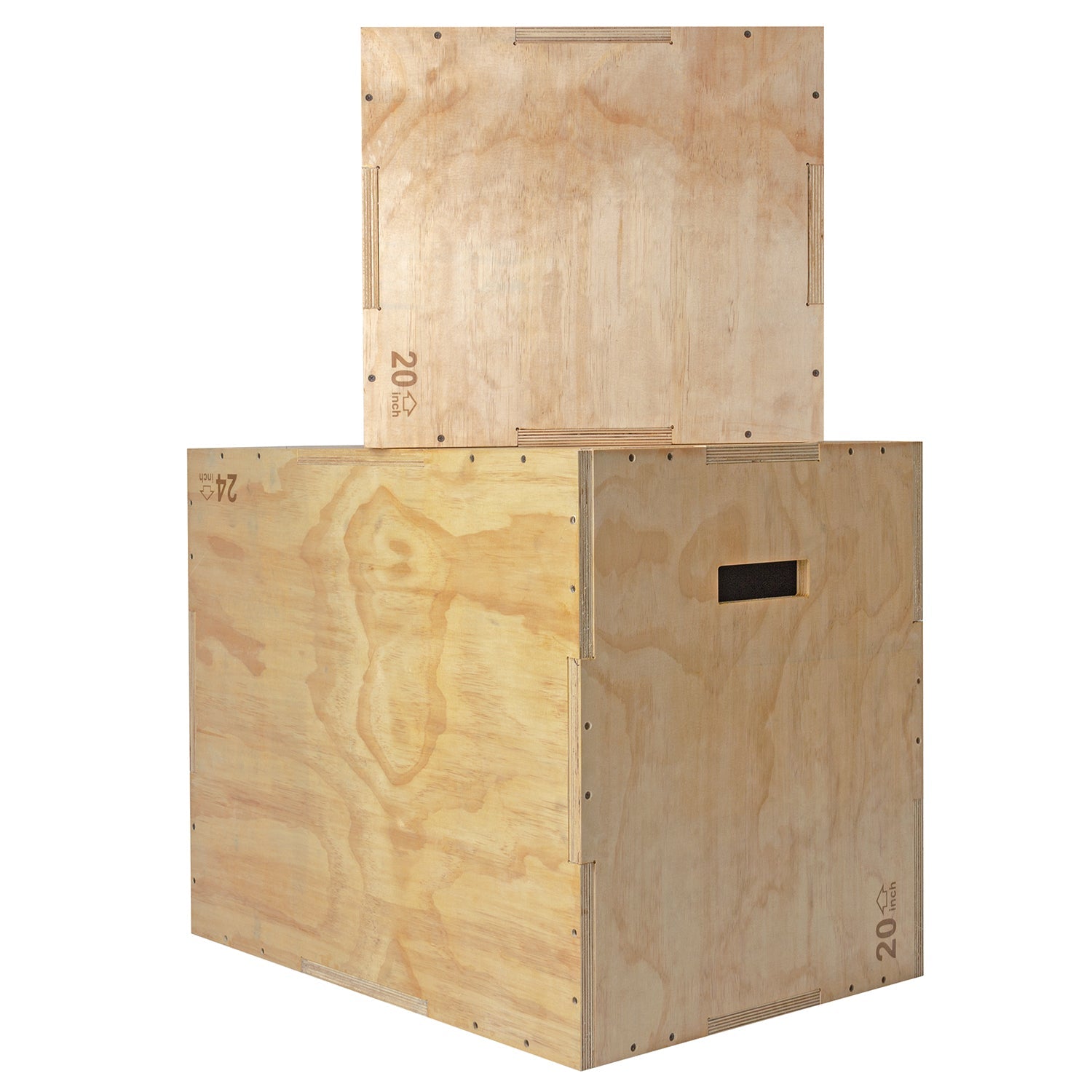 VirtuFit Houten Plyo Box 3-in-1 - Groot - 50 x 60 x 75 cm - Tweedekans