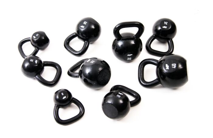 Muscle Power Kettlebell en fonte - Noir - 24 kg