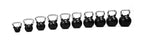 Muscle Power Rubber Kettlebell - Noir - 12 kg