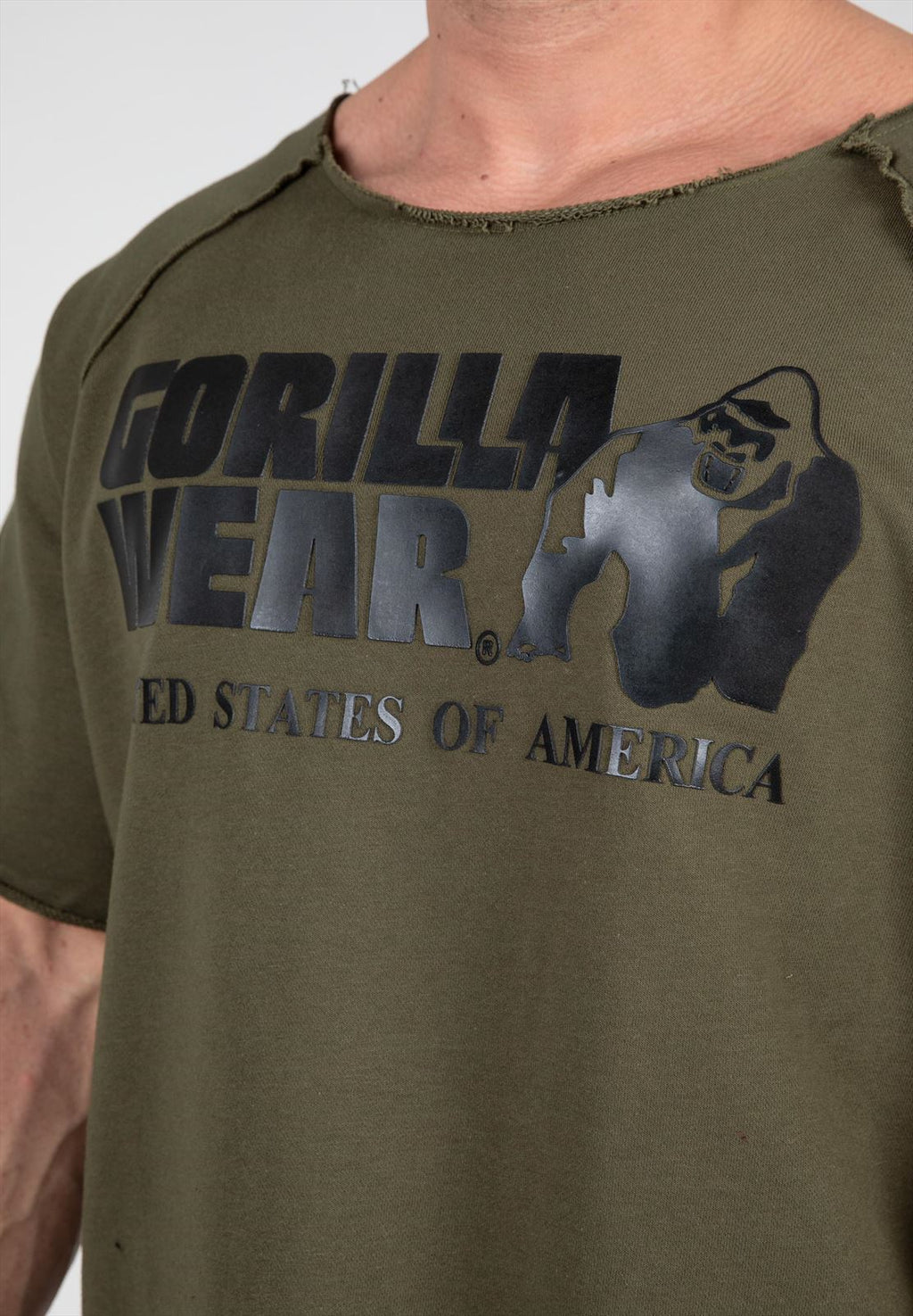 Gorilla Wear Classic Work Out Top - Vert Armée