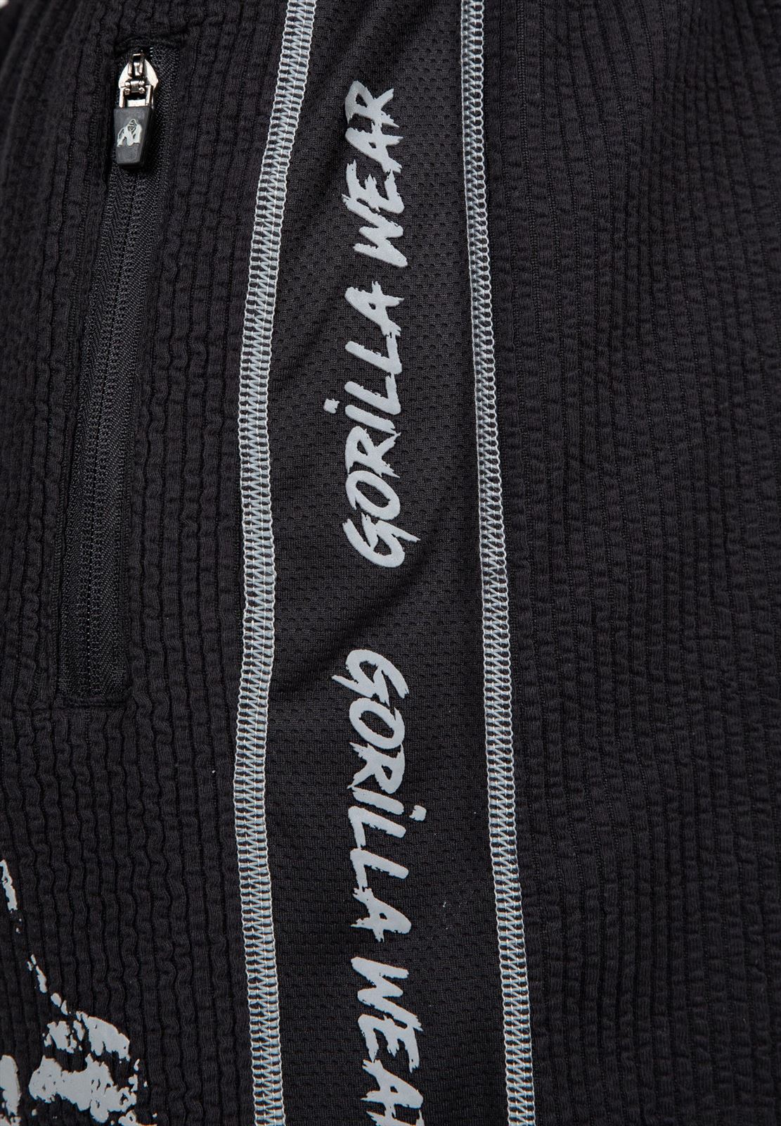 Gorilla Wear Buffalo Old School Workout Shorts - Noir/Gris