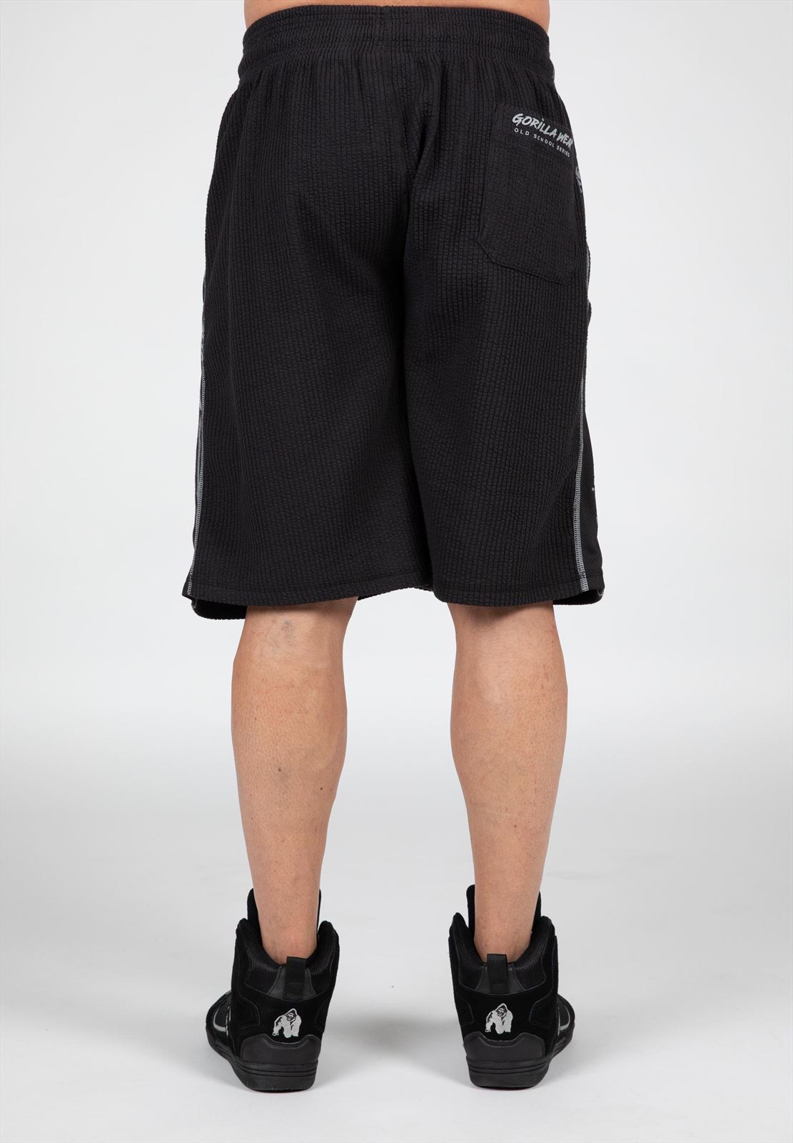 Gorilla Wear Buffalo Old School Workout Shorts - Noir/Gris