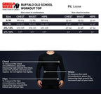 Gorilla Wear Buffalo Old School Workout T-Shirt - Zwart/Rood