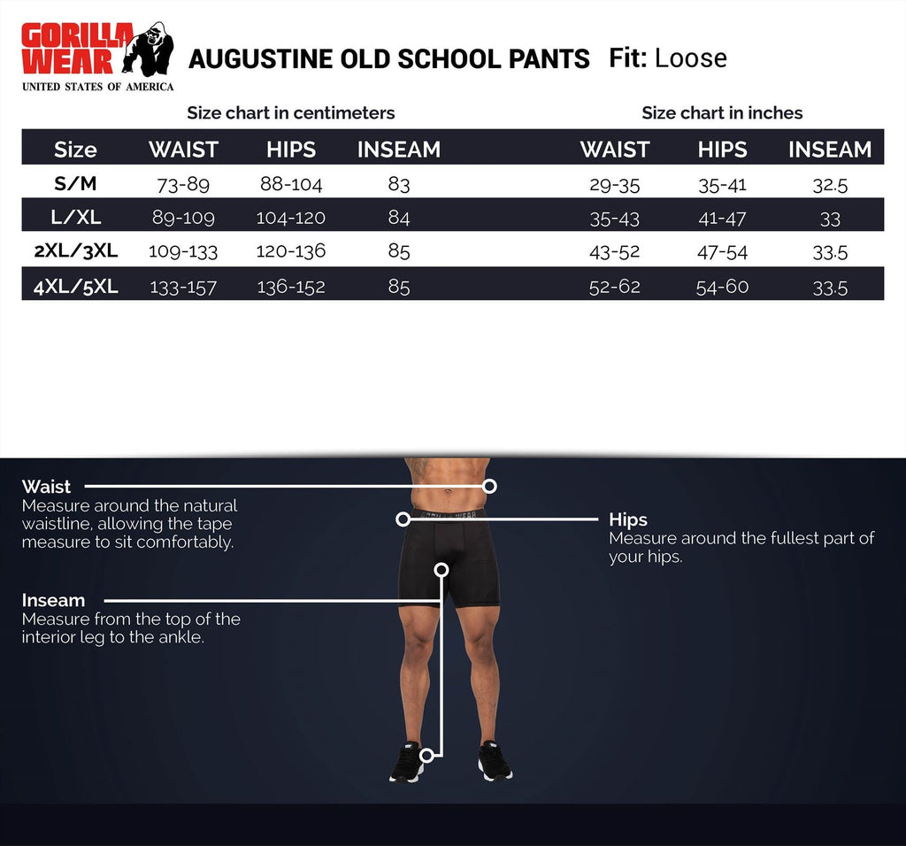 Gorilla Wear Augustine Old School Pants - Noir