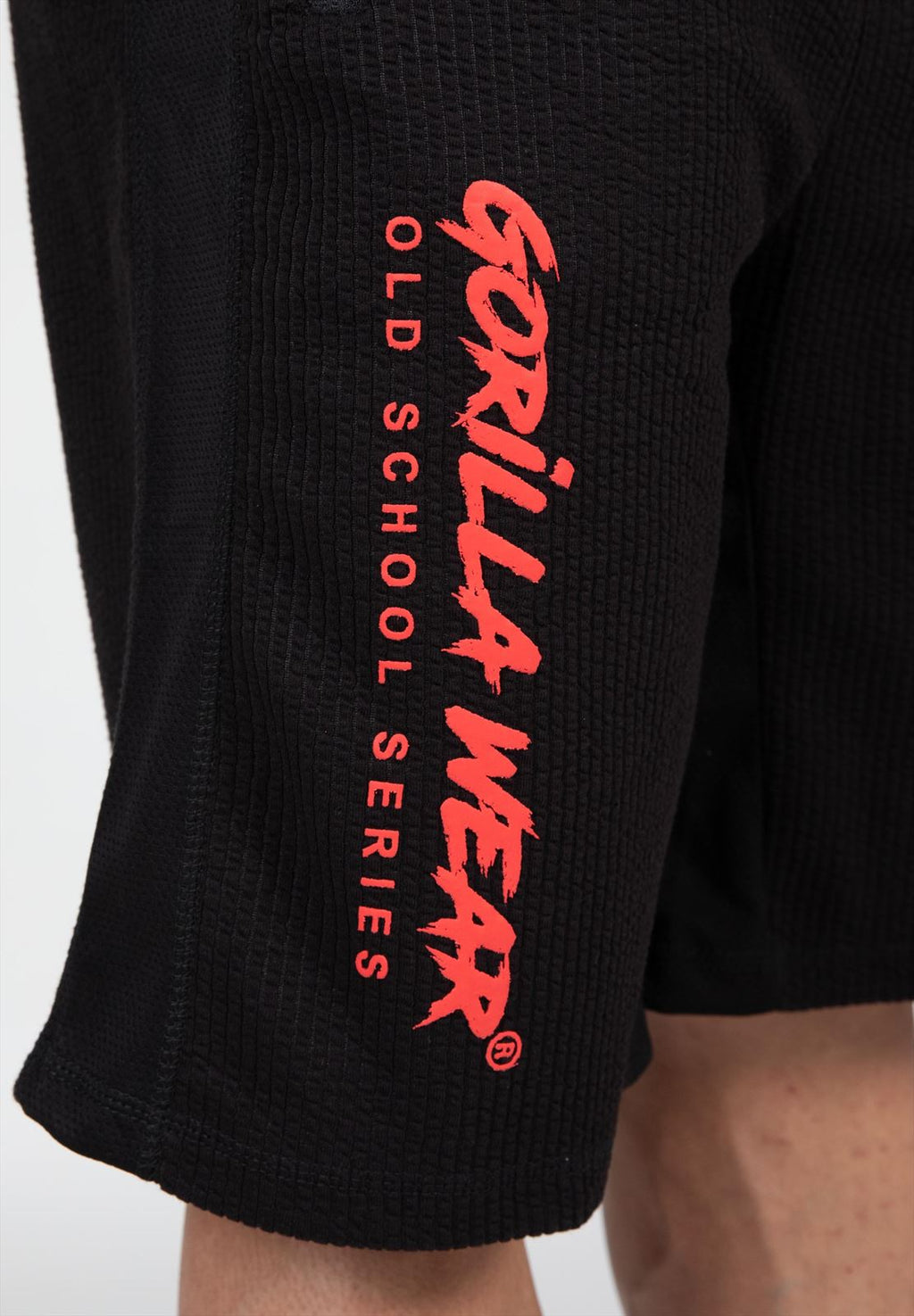 Gorilla Wear Augustine Old School Shorts - Noir/Rouge