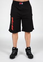 Gorilla Wear Augustine Old School Shorts - Noir/Rouge