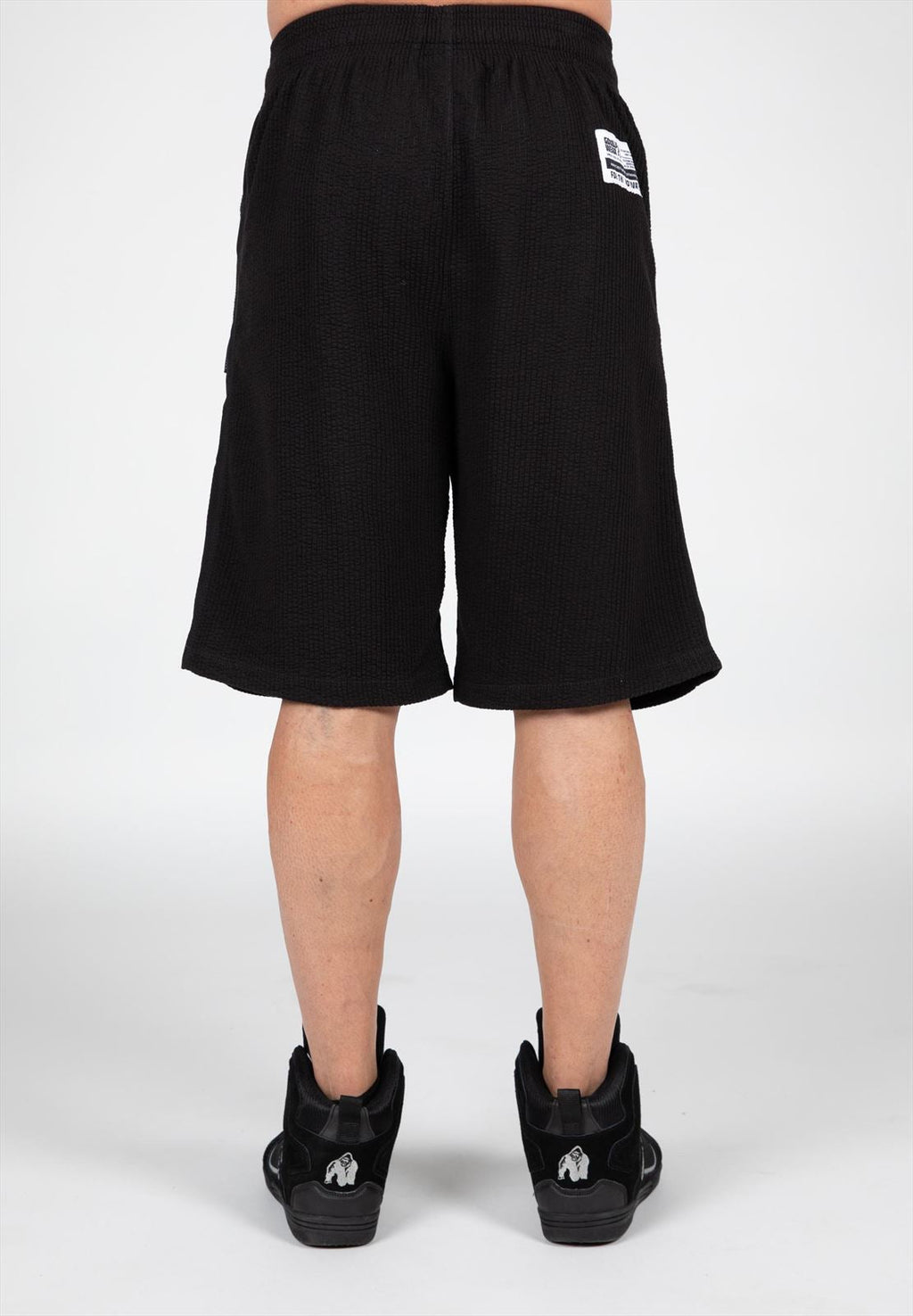 Gorilla Wear Augustine Old School Shorts - Noir/Rouge