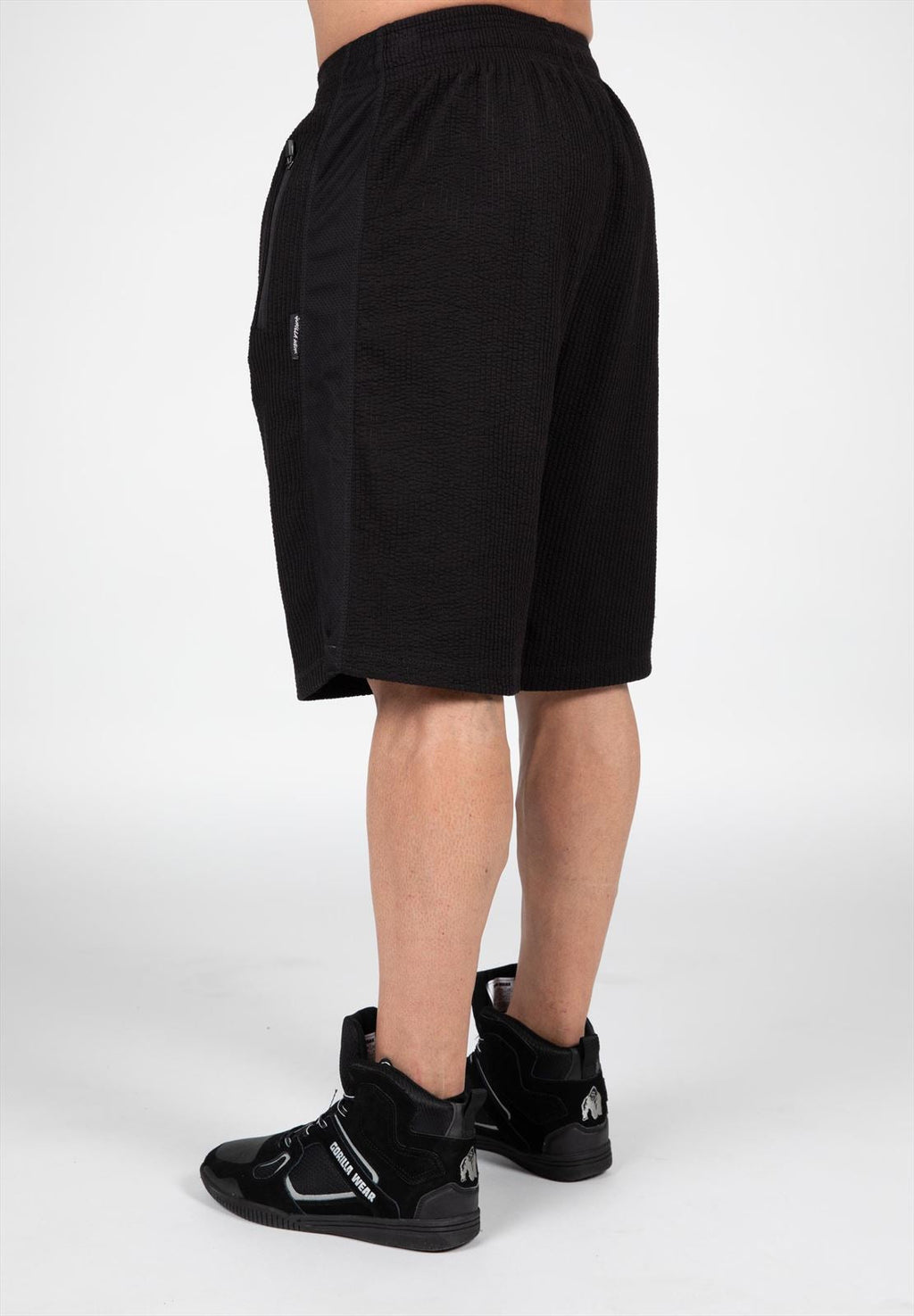 Gorilla Wear Augustine Old School Shorts - Noir/Rouge