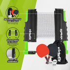 VirtuFit Ensemble de Tennis de Table Ajustable - Avec Battes et 3 Balles