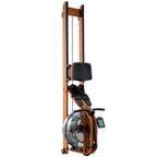 Fluid Rower Viking 3V Rameur + Support pour Smartphone - Chêne Foncé