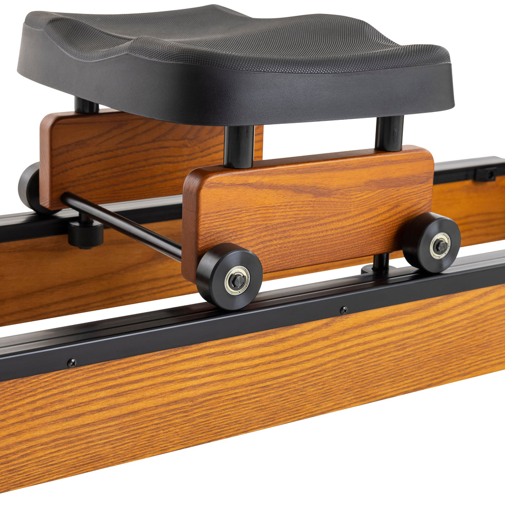 Fluid Rower Viking 3V Rameur + Support pour Smartphone - Chêne Foncé