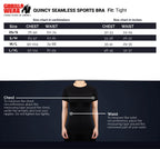 Gorilla Wear Quincy Seamless Sportbeha - Zwart