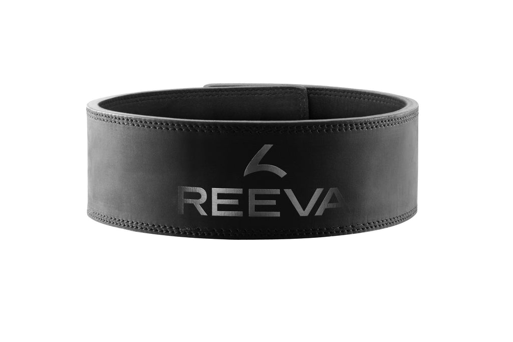 Reeva Lifting Belt van Nubik Leer - Zwarte RVS Gesp - 13 mm