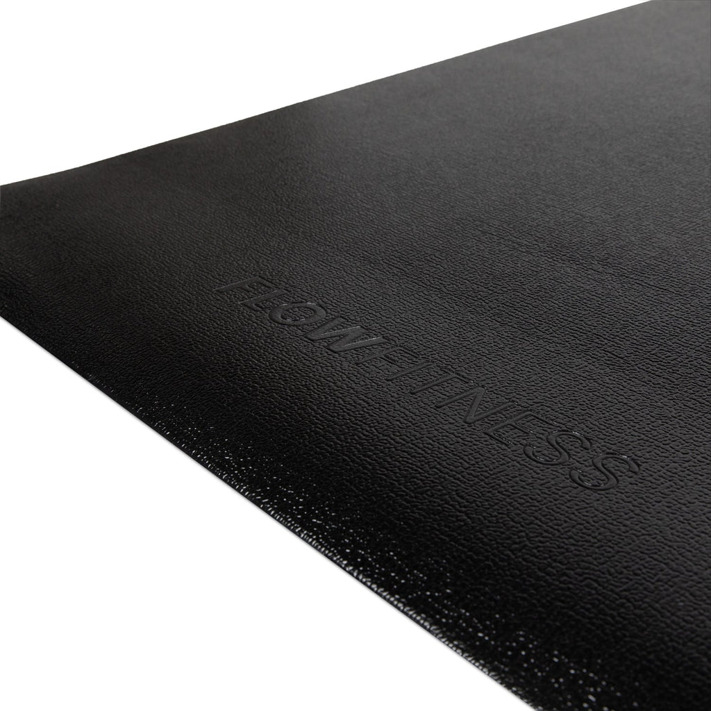 Tapis de protection antidérapant Flow Fitness - 229 x 91 cm - Noir - Tweedekans