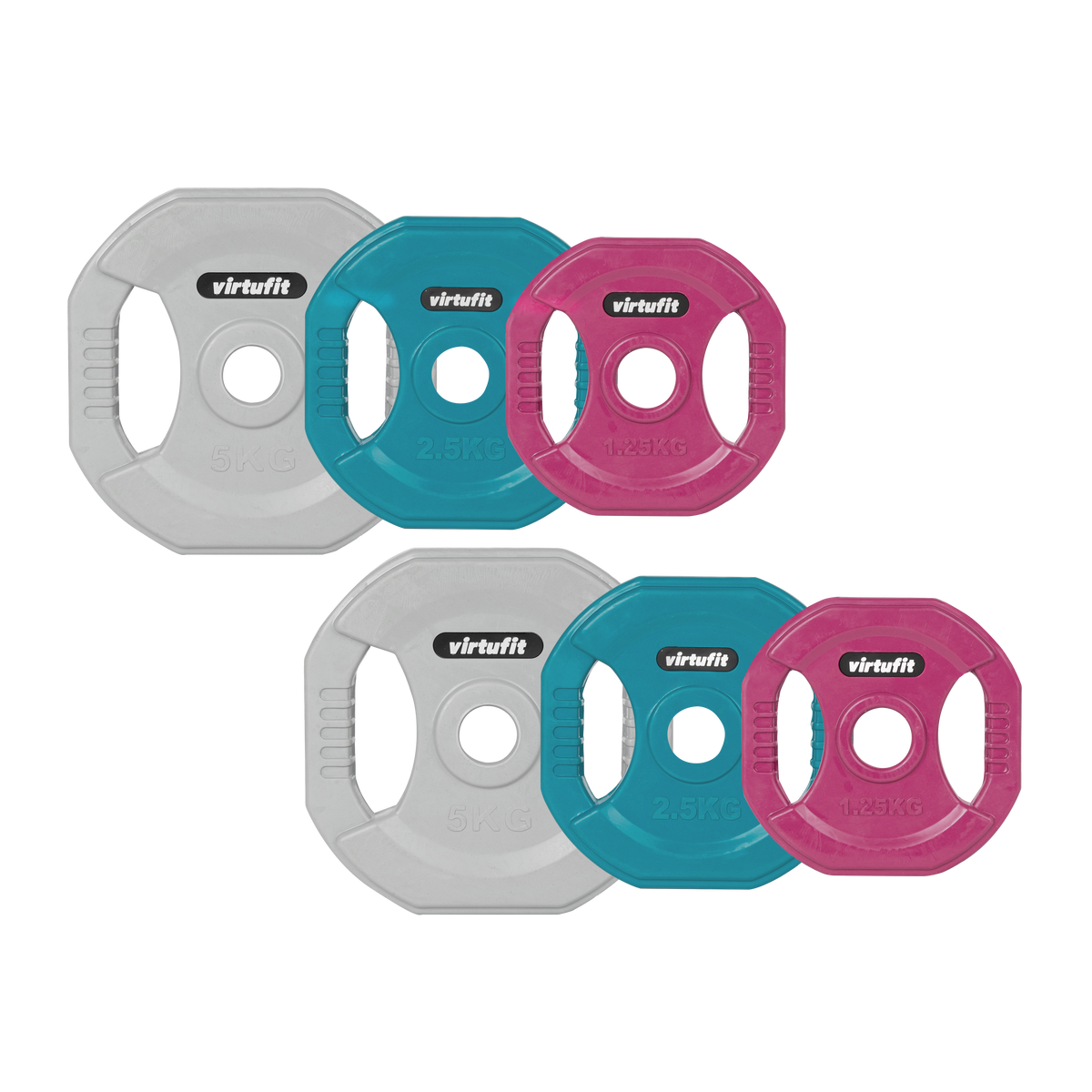 VirtuFit Aerobic Pump Set Pro Rubber - 20 kg - Gekleurd - Tweedekans