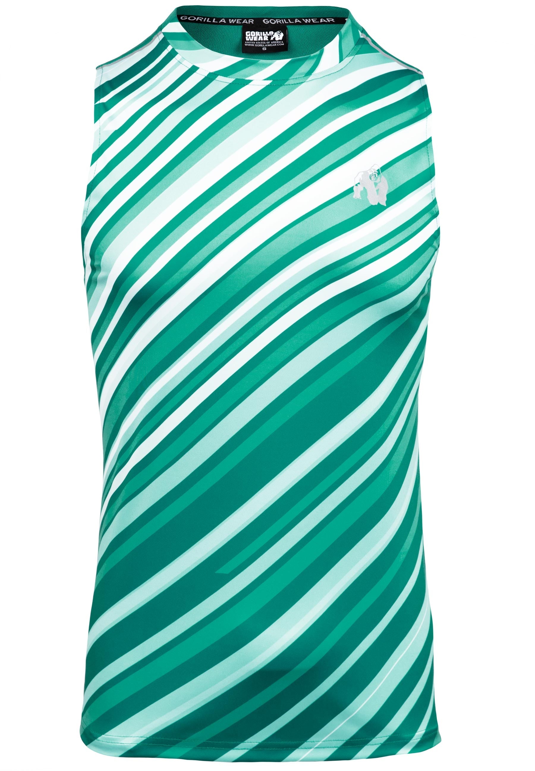Gorilla Wear Easton Tank Top - Vert/Blanc