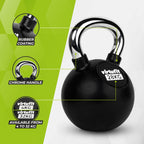 VirtuFit Kettlebell Pro - Caoutchouc - 28 kg - Tweedekans