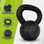 VirtuFit Kettlebell Pro - Kettle Bell - Gietijzer - 8 kg