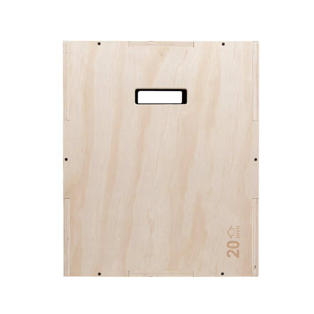 VirtuFit Plyo Box 3-en-1 en bois - Grand - 50 x 60 x 75 cm