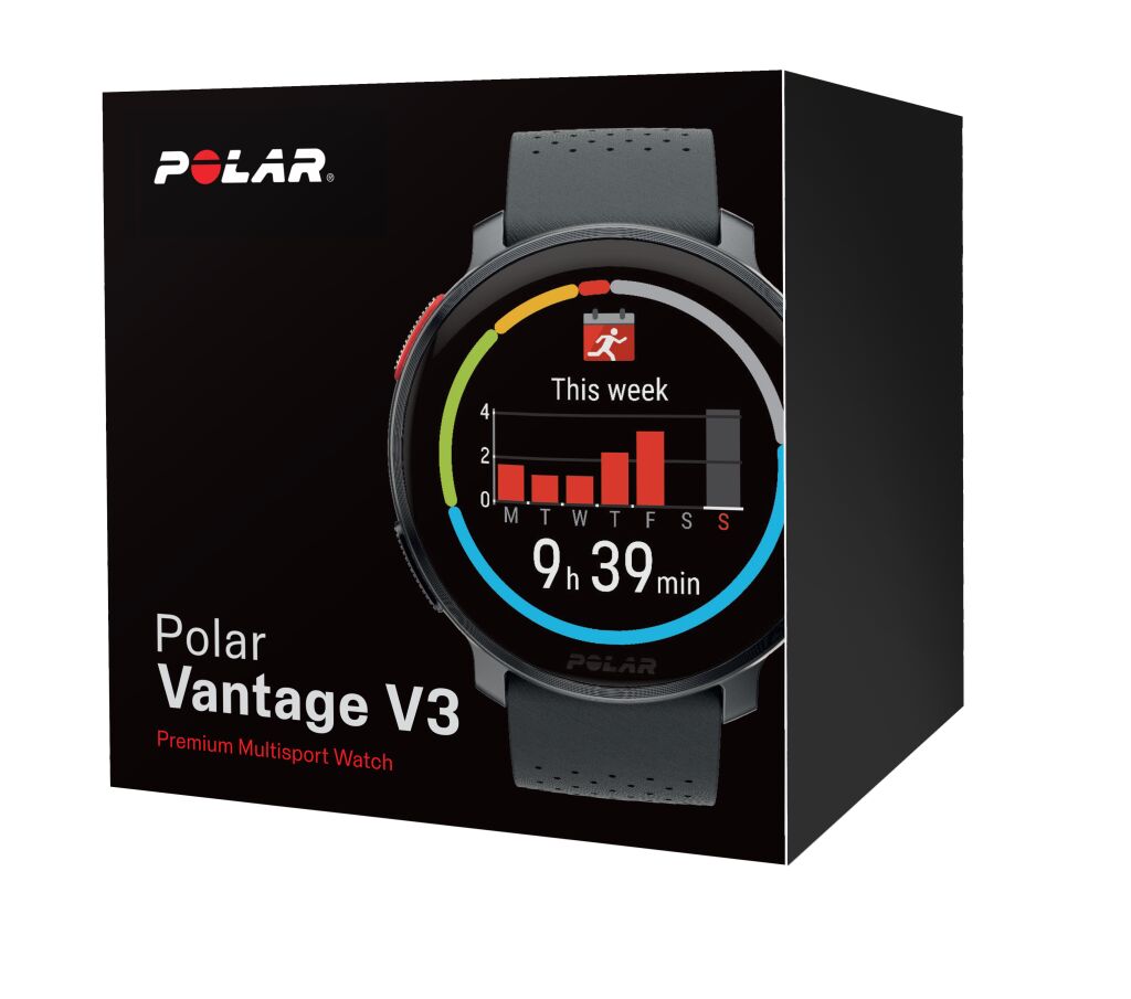 Polar Vantage V3 Sport Smartwatch met GPS - Zwart/Grijs - S-L
