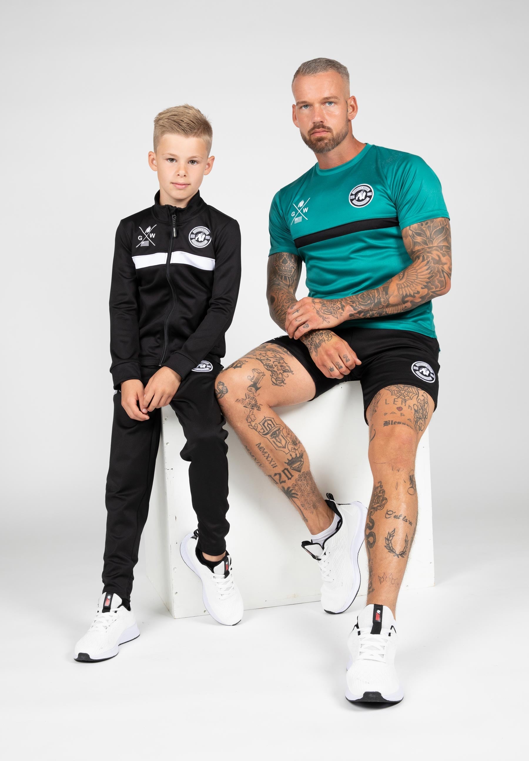 Gorilla Wear Vernon Kids Trainingsjas - Track Jacket - Zwart