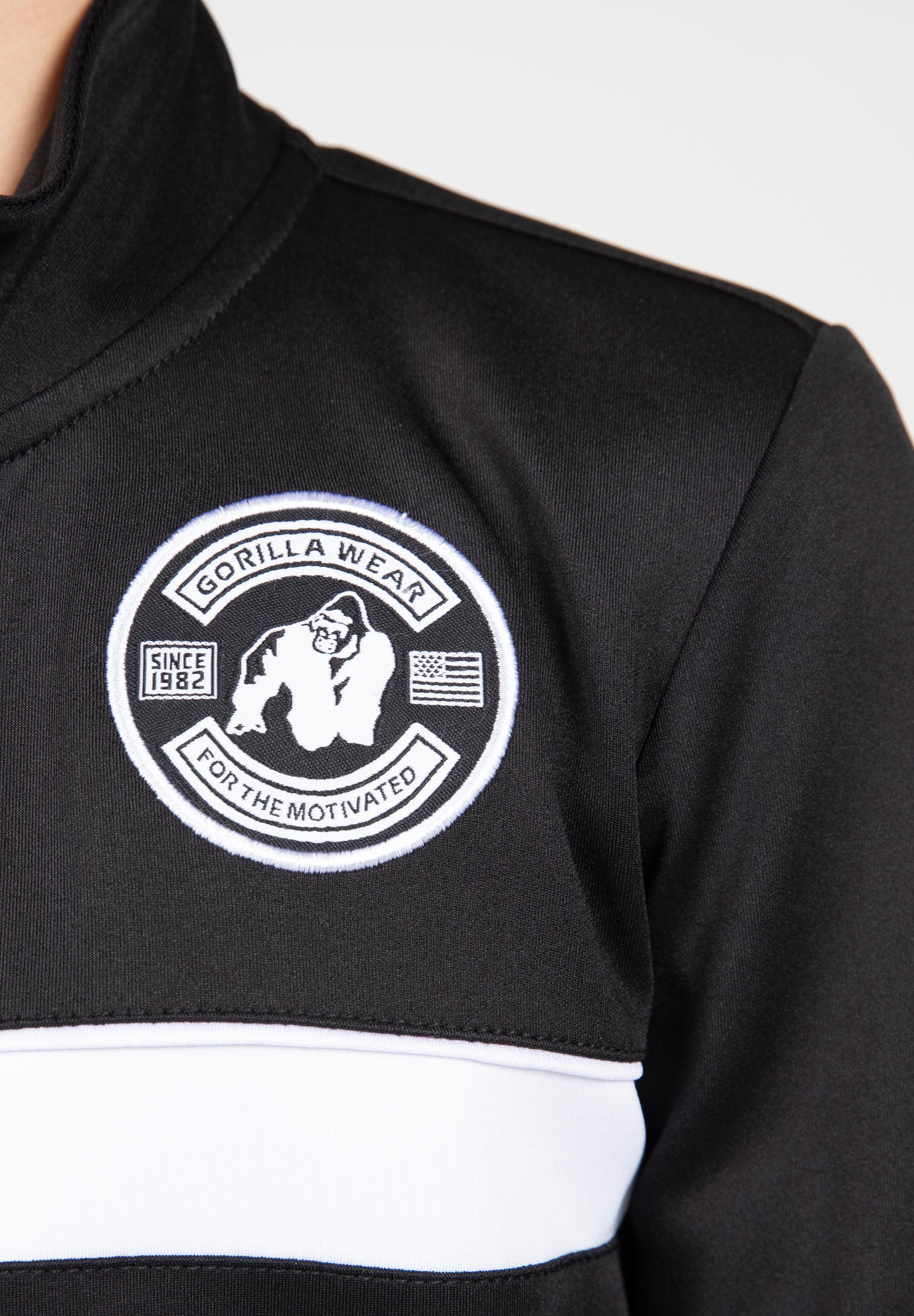 Gorilla Wear Vernon Kids Trainingsjas - Track Jacket - Zwart