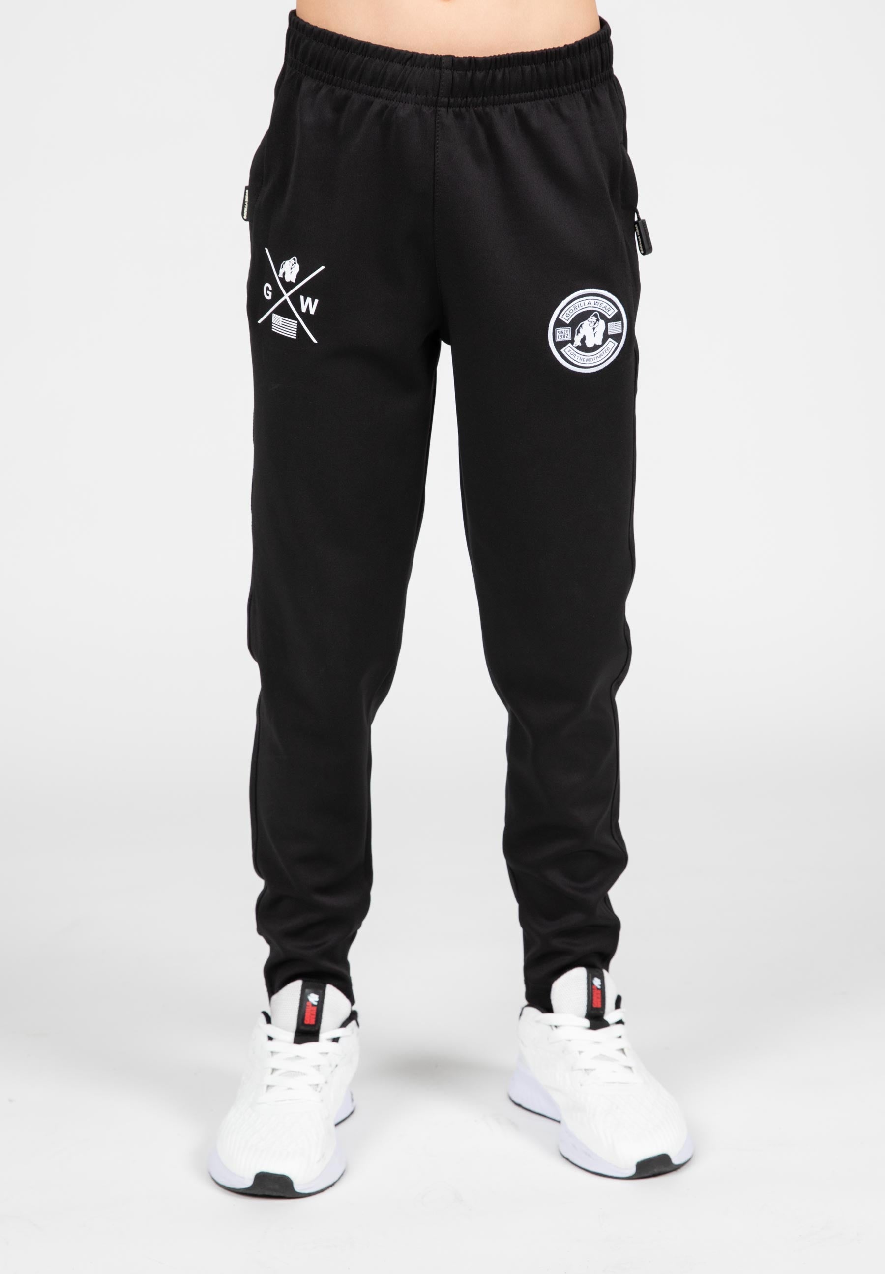 Gorilla Wear Vernon Kids Trainingsbroek - Track Pants - Zwart