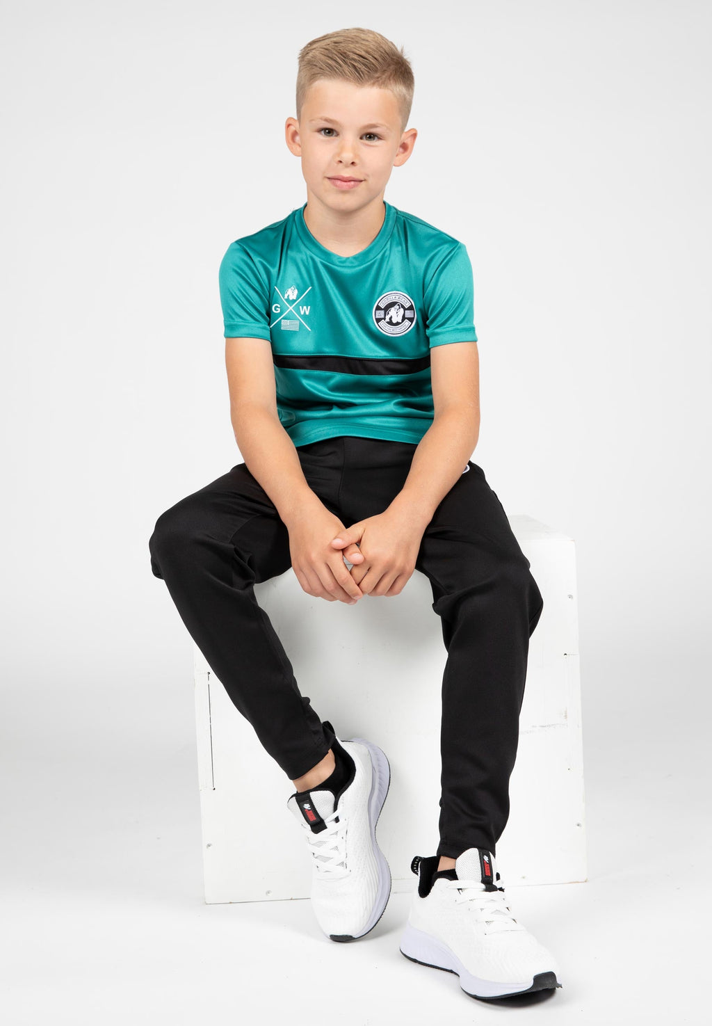 Gorilla Wear Vernon Kids T-shirt - Vert/Blue