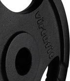 VirtuFit Support de stockage de plaques de poids + plaques de poids en fonte - 150 kg