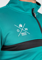Gorilla Wear Vernon Veste d'entraînement - Track Jacket - Vert/Blue