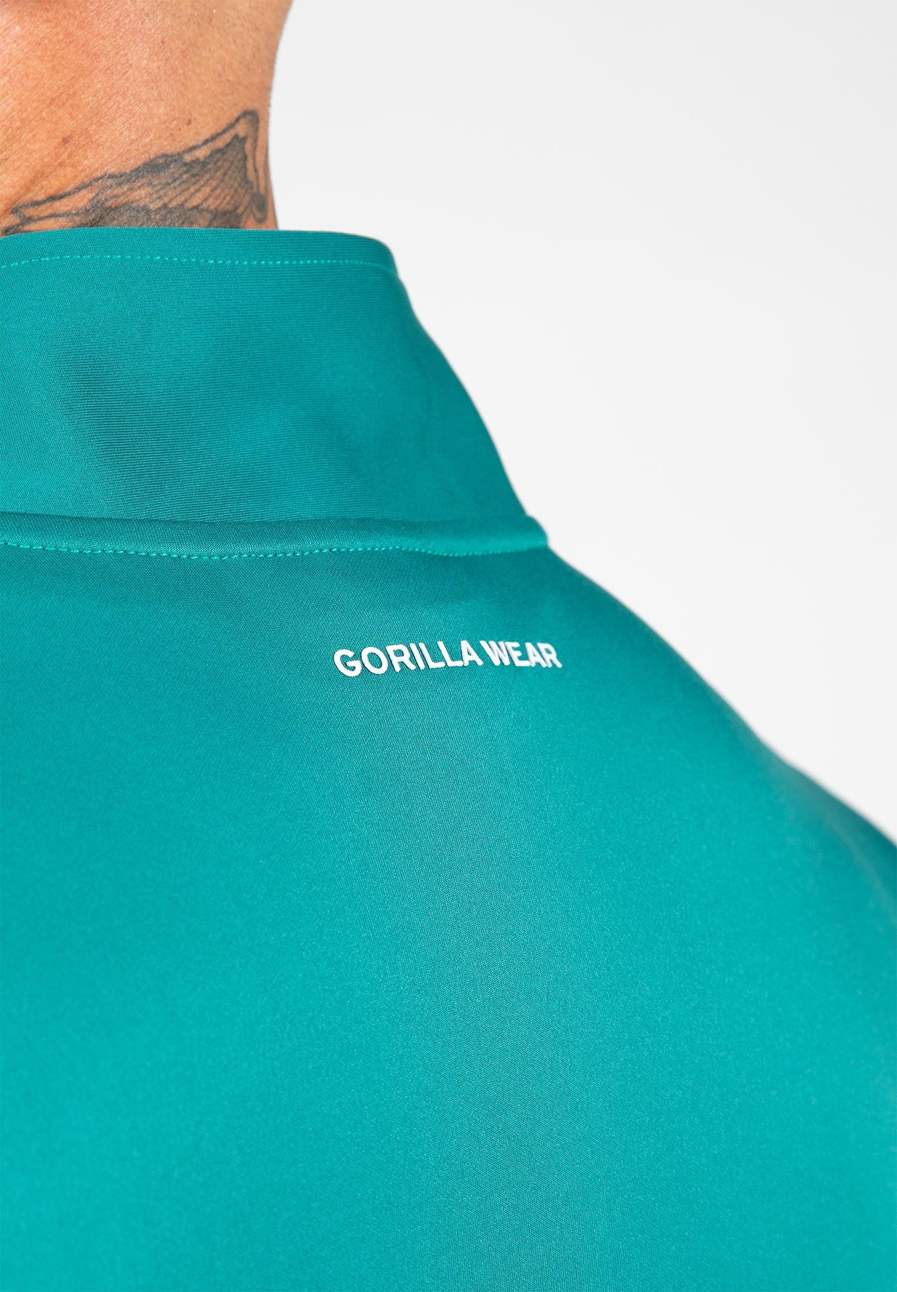 Gorilla Wear Vernon Veste d'entraînement - Track Jacket - Vert/Blue