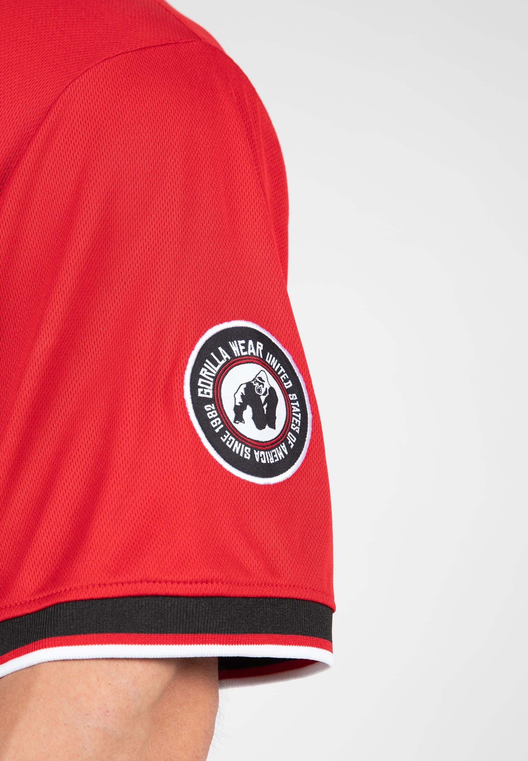 Gorilla Wear Trenton Football Jersey - Noir/Rouge