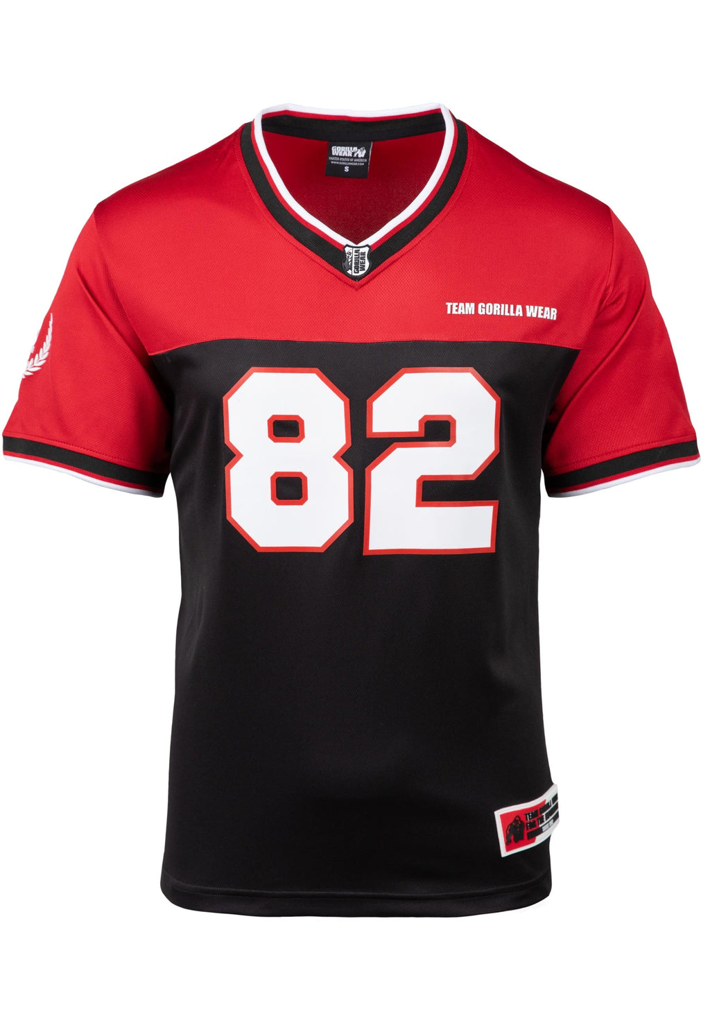 Gorilla Wear Trenton Football Jersey - Noir/Rouge