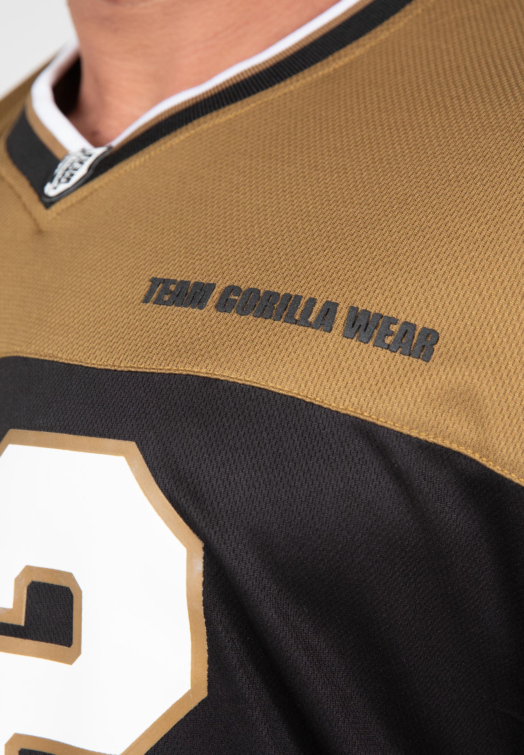 Gorilla Wear Trenton Football Jersey - Noir/Or