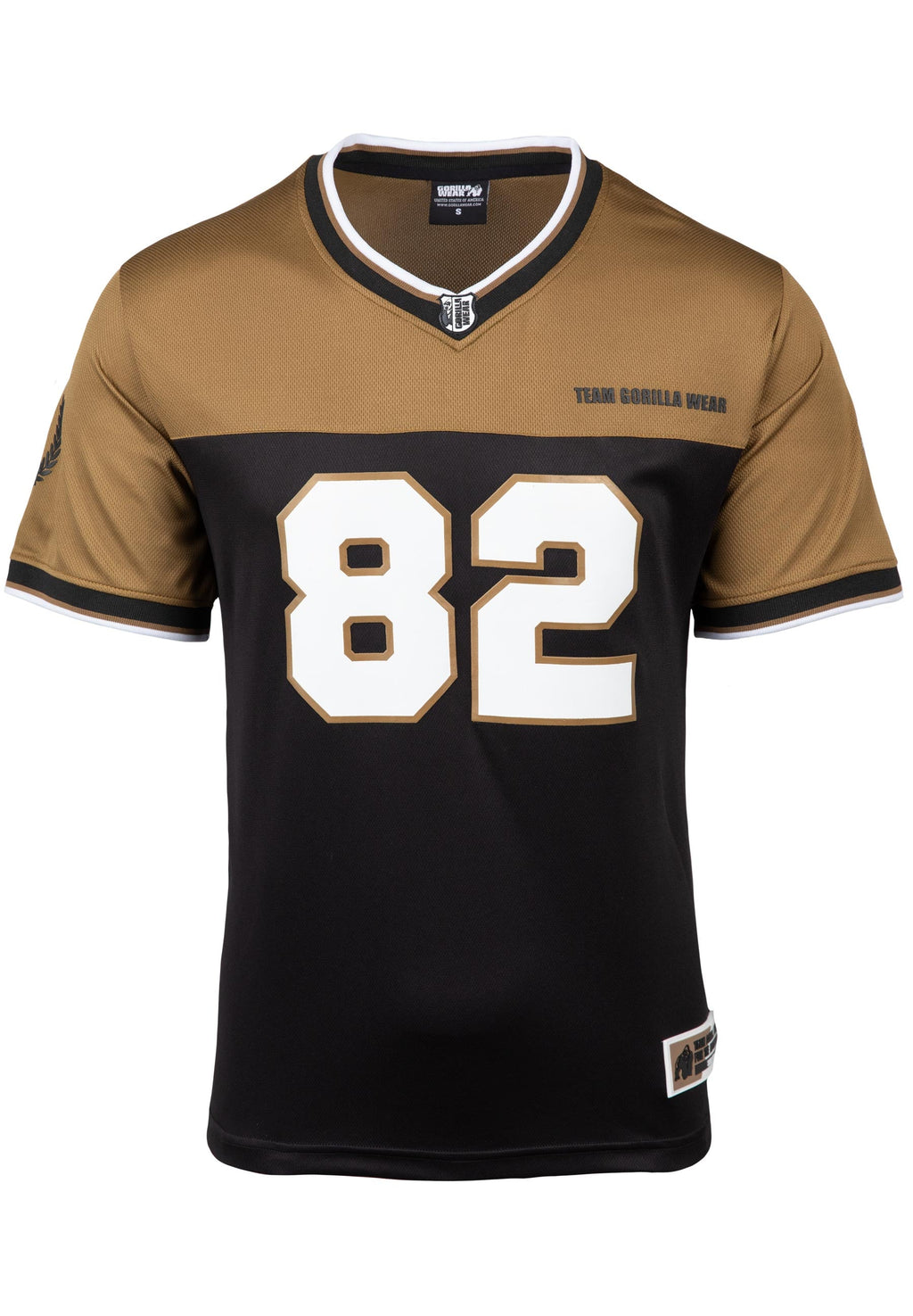 Gorilla Wear Trenton Football Jersey - Noir/Or