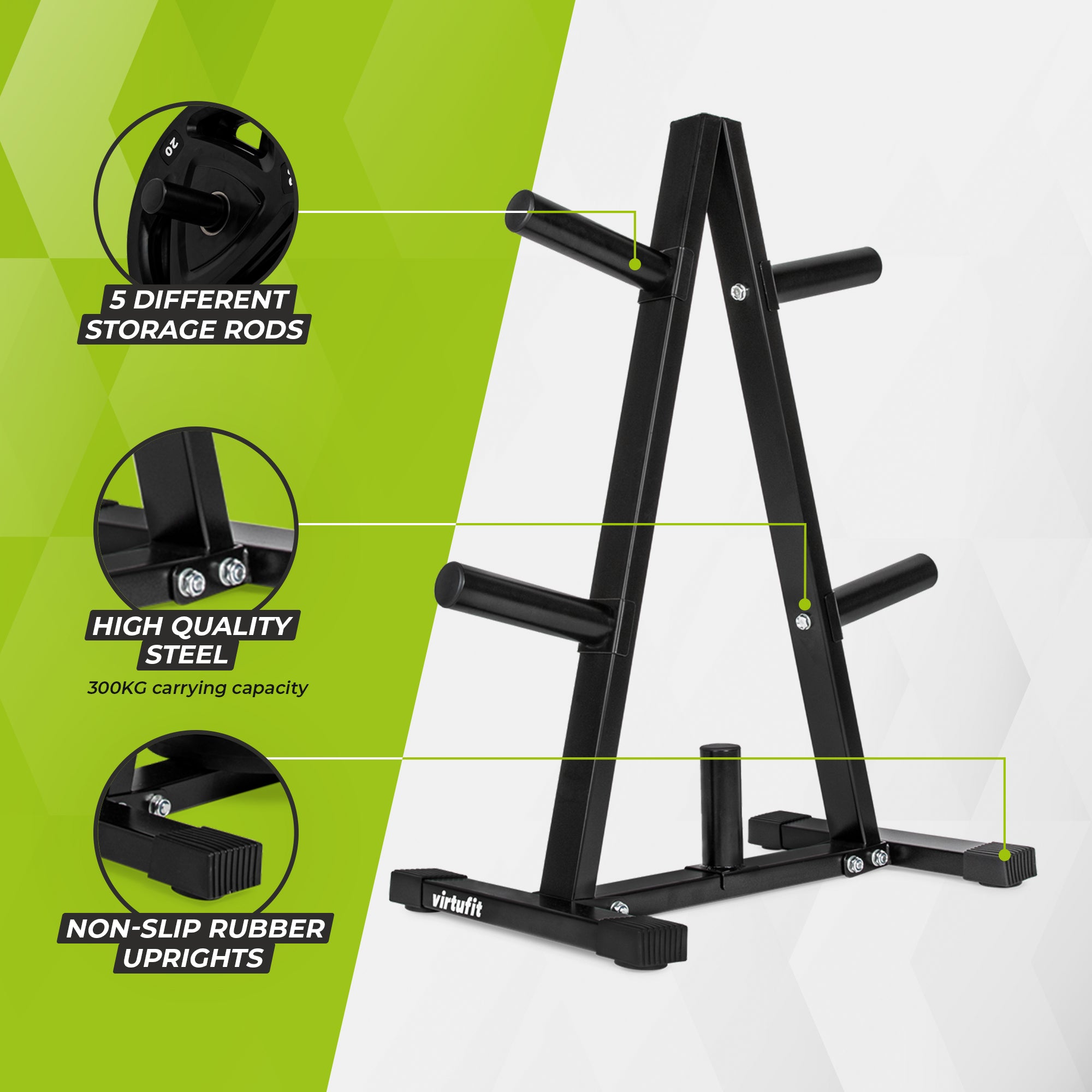 VirtuFit Rangement pour Disques de Poids - 50 mm