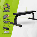 Banc d'exercice plat VirtuFit - Banc d'exercice - Noir