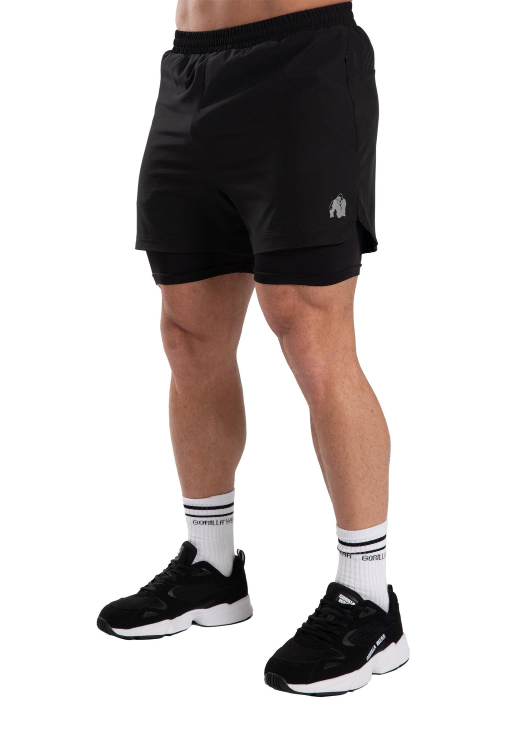 Gorilla Wear Cortez 2-in-1 Shorts - Noir