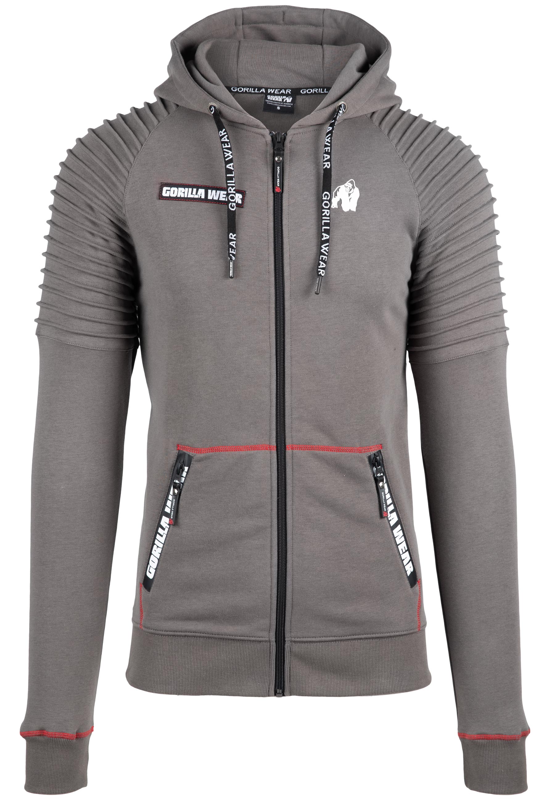 Gorilla Wear Georgia Zipped Hoodie - Gris