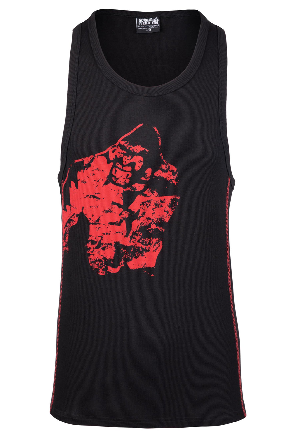 Gorilla Wear Monterey Tank Top - Noir/Rouge