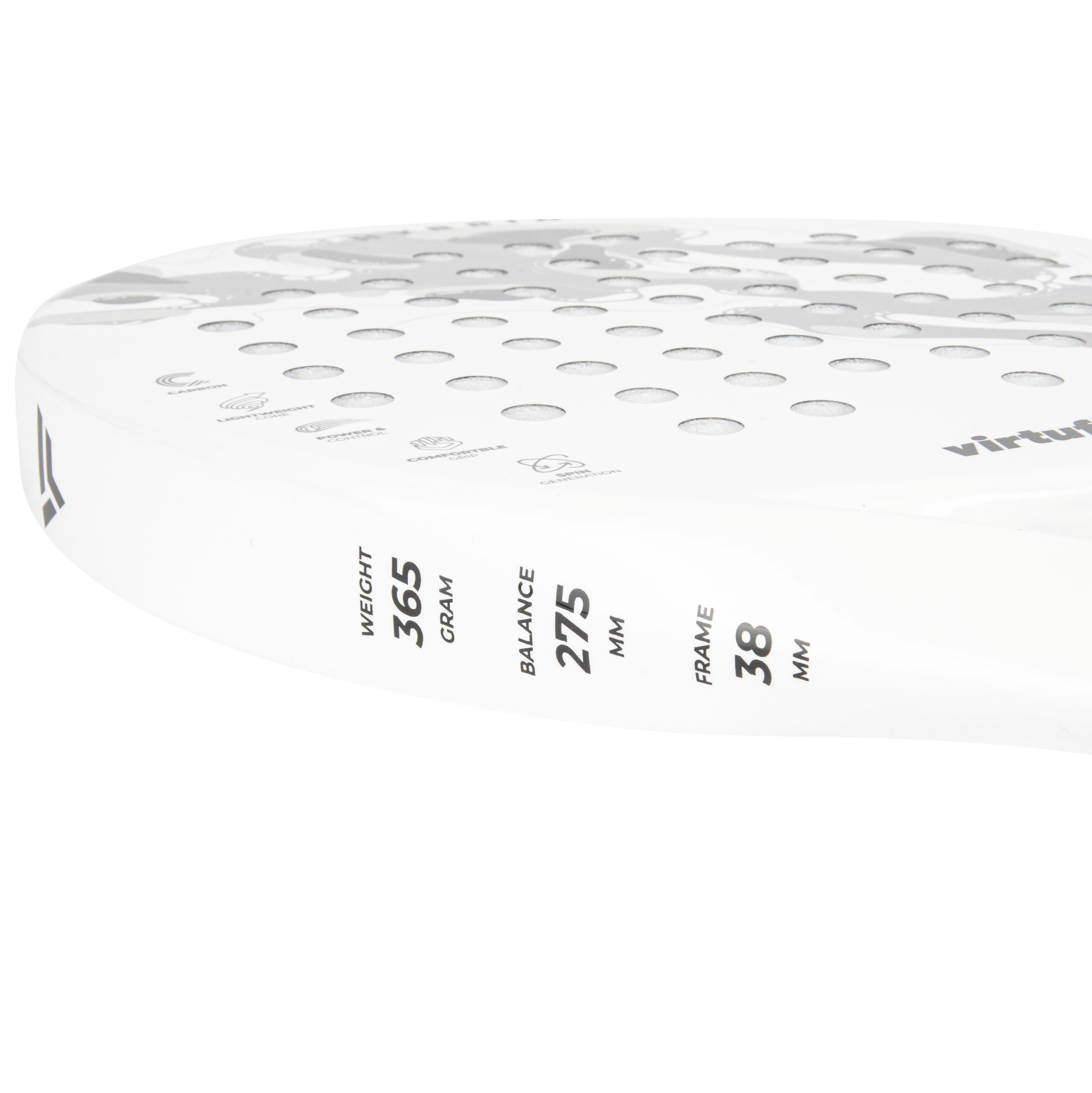 Raquette de padel hybride VirtuFit - Blanc - Gris - Tweedekans