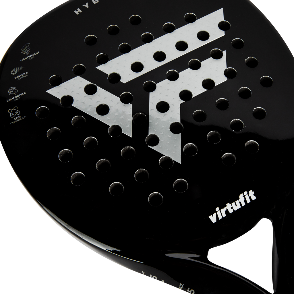 Raquette de padel hybride VirtuFit - Noir - Argent