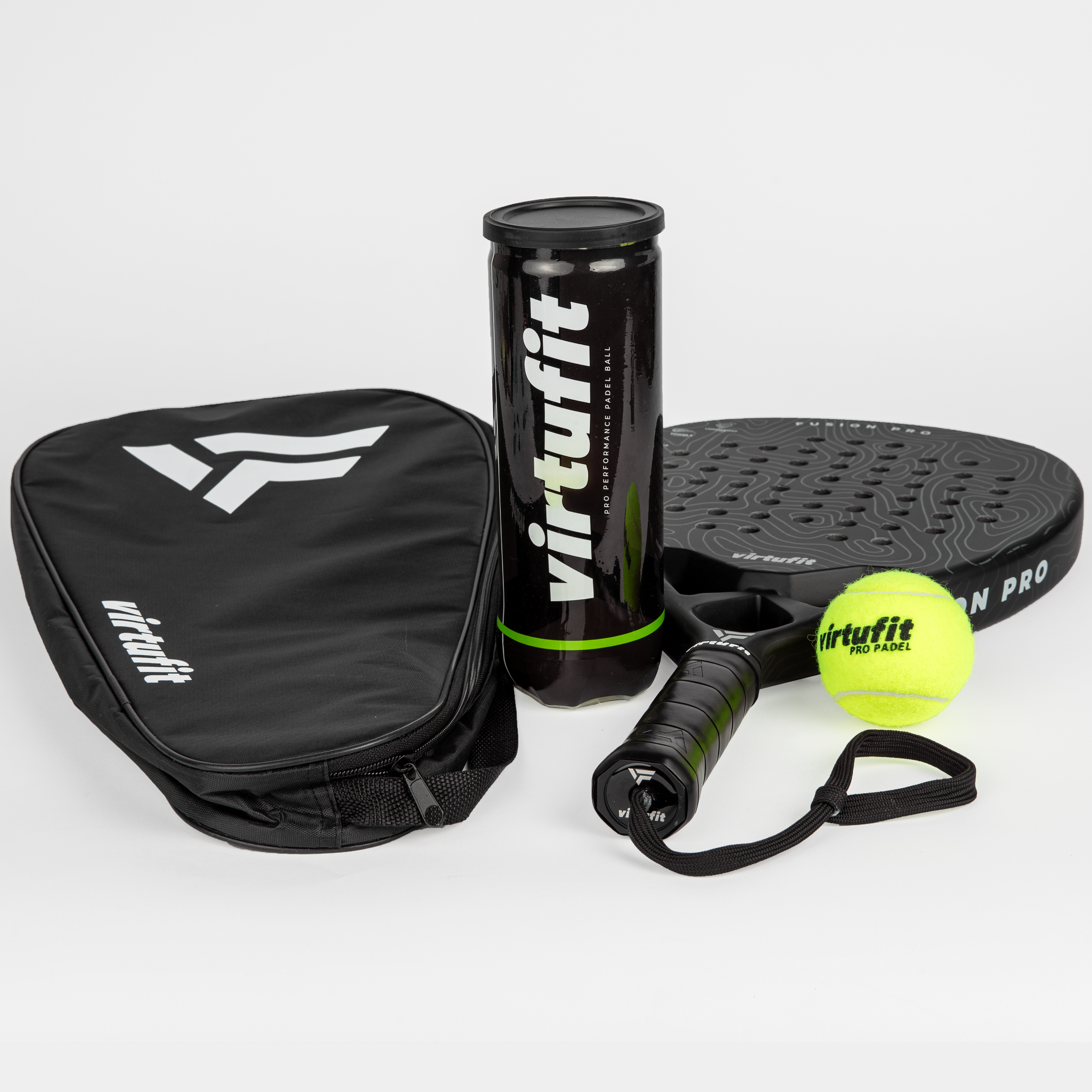 Sac de transport pour raquette de padel VirtuFit - Noir - Blanc