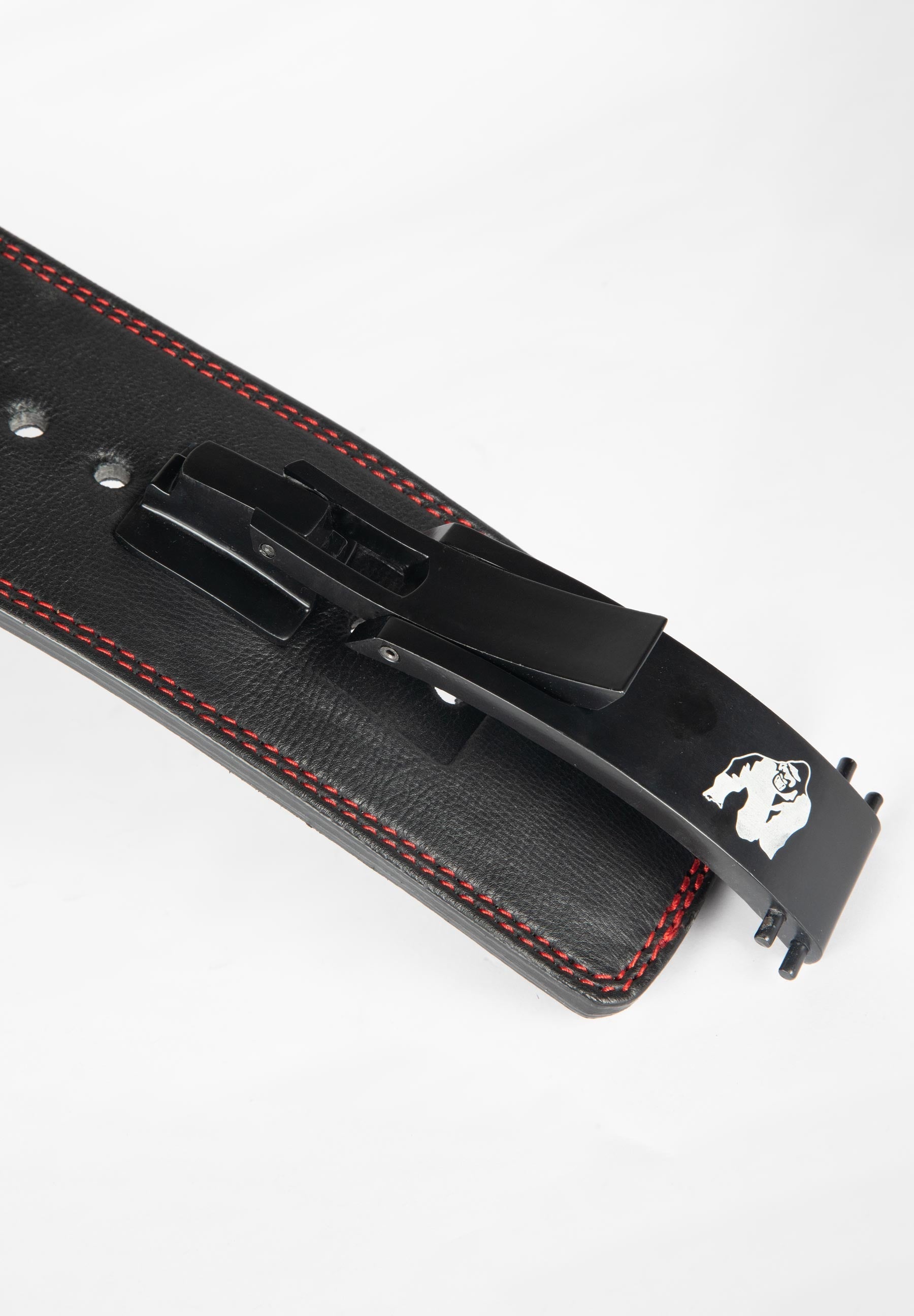 Gorilla Wear 4 Inch Ceinture De Levier En Cuir - Noir