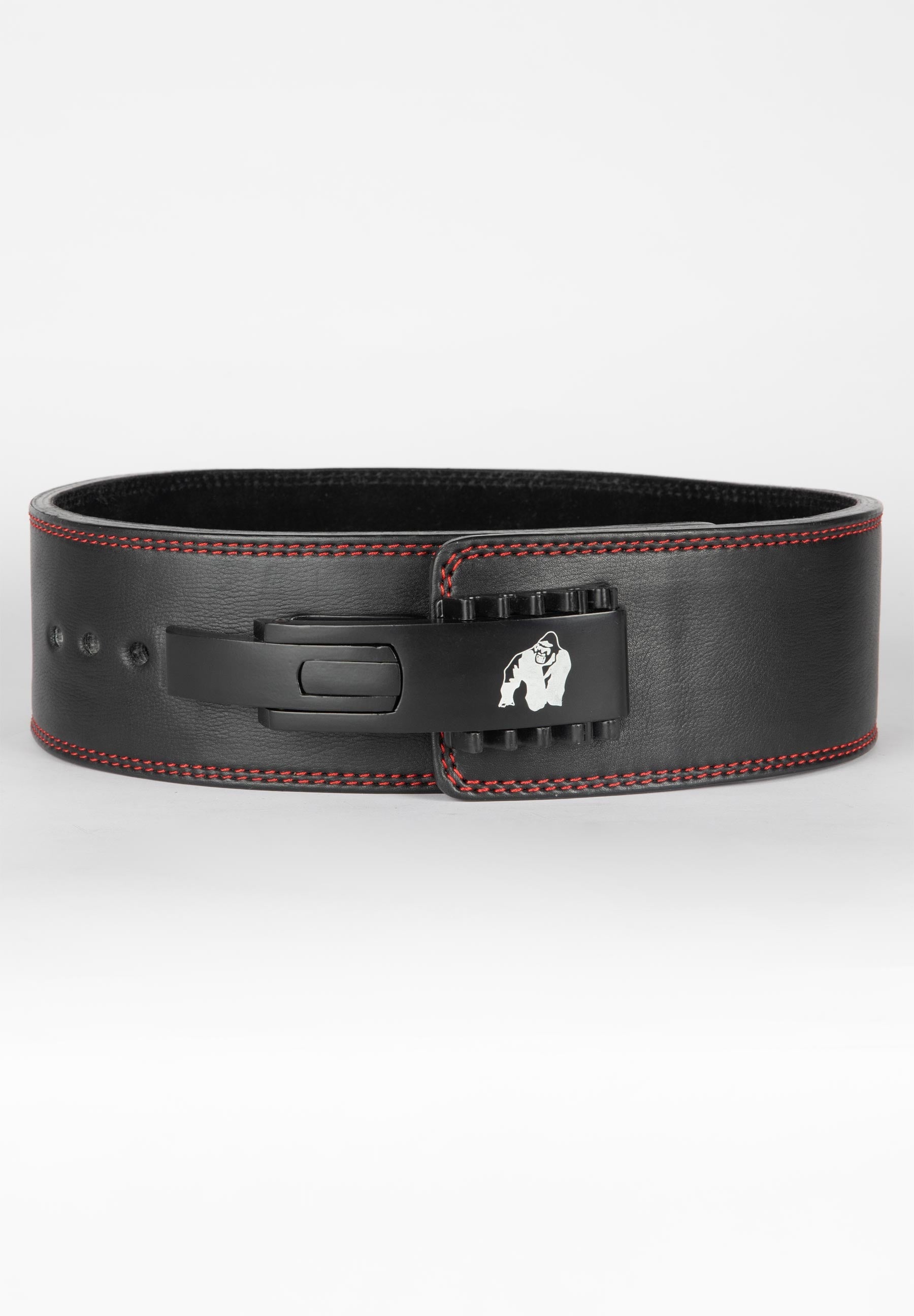 Gorilla Wear 4 Inch Ceinture De Levier En Cuir - Noir
