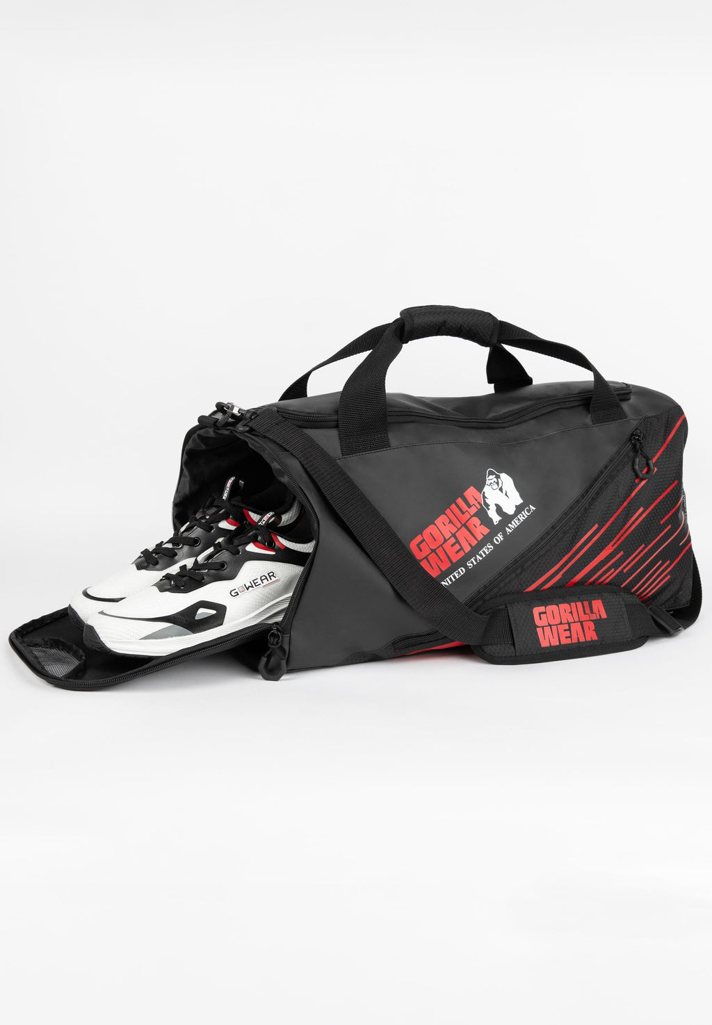Gorilla Wear Ohio Sac De Sport - Noir/Rouge