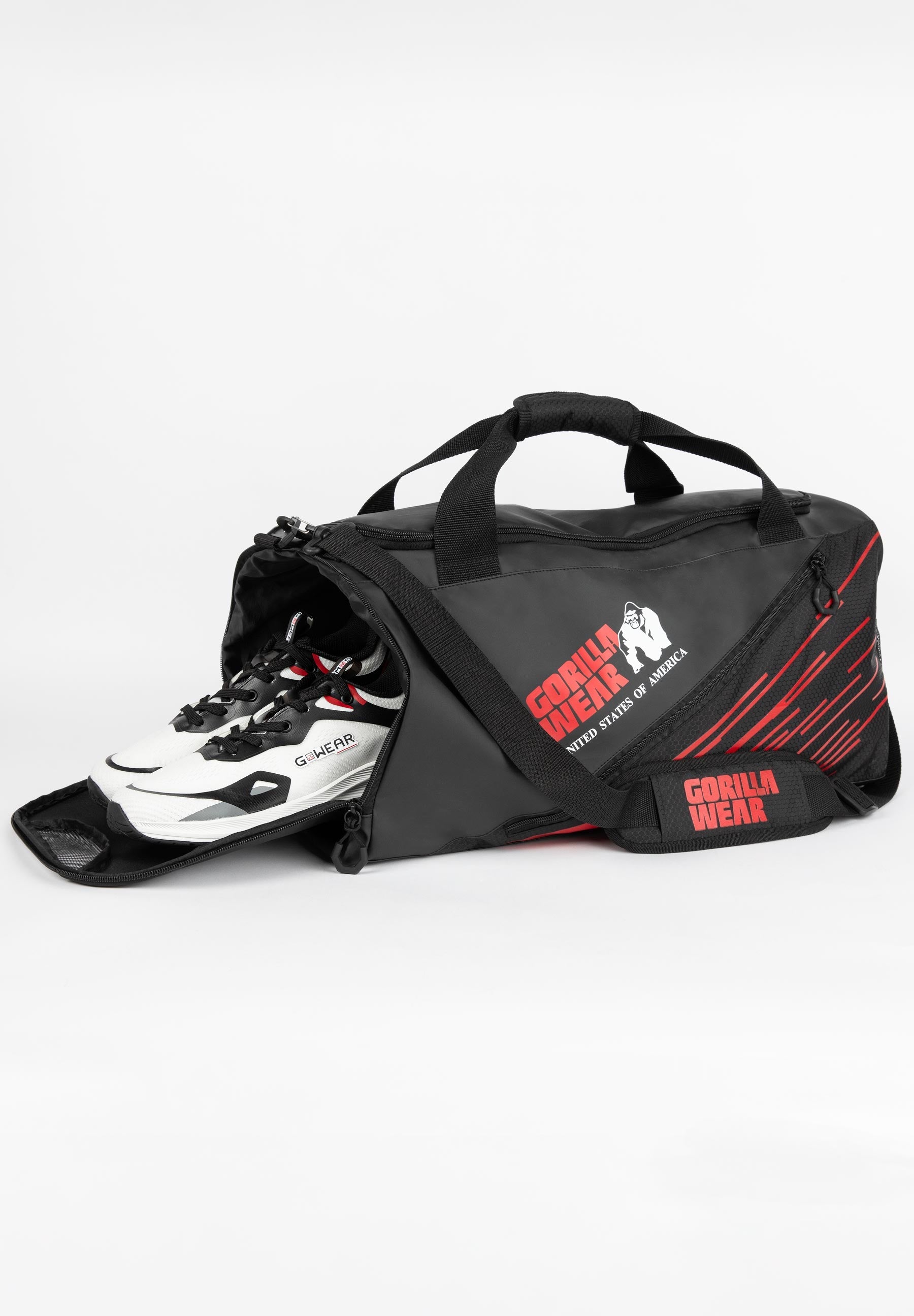 Gorilla Wear Ohio Sac De Sport - Noir/Rouge